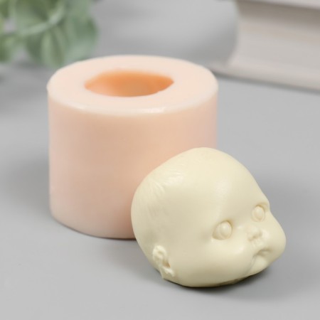 Mold Silicon "Baby Head" No. 17 3.5x4x3.5 cm-1