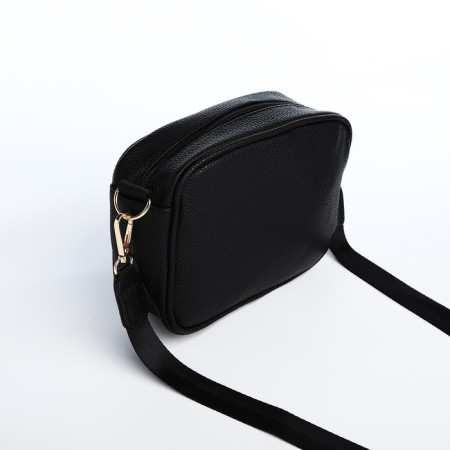 Women's bag of artificial leather "Black", 19x14x6 cm.-3