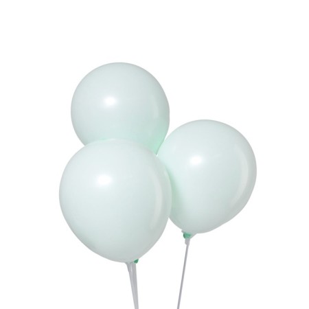Latex ball 12 "Makarun", set of 5 pcs., Green color