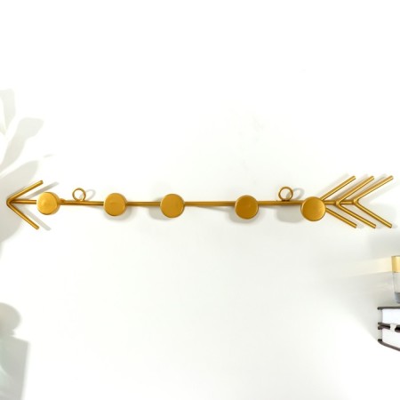 Decorative metal hooks "arrow" gold 5.5x40 cm-1