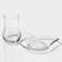 Glass tea set LAV "Eva", 12 items: glasses 160 ml (6 pcs), saucer 13.5 × 10.5 cm (6 pcs)