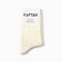 Women's socks kaftan torn into a rib size 36-40 (23-25 ​​cm), milk