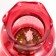 Kerosene lamp decorative "ALLADIN" red 8*8*20 cm Risalux