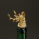 Figure cover for a bottle "Deer" gold, 11x3cm
