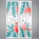 Interior plastic sticker "Flamingo and palm leaves" 30x90 cm set 2 sheets