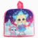New Year's children's backpack "Happy New Year", Snow Maiden and Bunny, 25x25 cm
