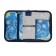 Penal 1 section 140 x 210 x 40 mm, folding pocket and cosmetic bag, fabric, calligrata top content "Paris"