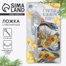 Spoon souvenir on the card 