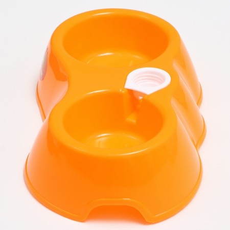 Double round bowl, 27 x 16 x 6.5 cm, orange-3