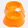 Double round bowl, 27 x 16 x 6.5 cm, orange