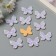 Decor for the creativity of the felt lines "Butterfly" light pink 2.8x3 cm