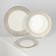A set of porcelain plates Royal, 3 objects: D = 18/23/25.5 cm, white color