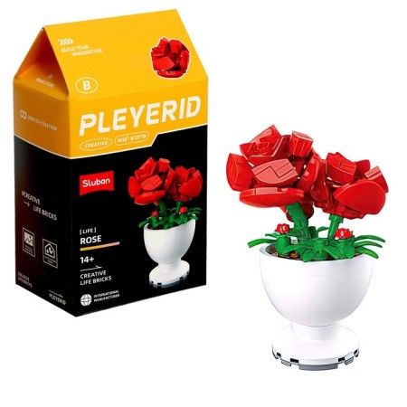 Designer "Flowers in a pot", 6 species, mix-1