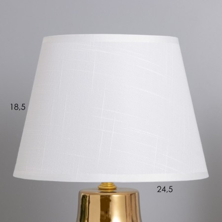 Carla desktop lamp 1x40W E14 white/gold 22x22x36cm-2