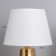 Carla desktop lamp 1x40W E14 white/gold 22x22x36cm
