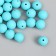 Beads for creativity plastic "turquoise" matte d = 1.2 cm set 20 g