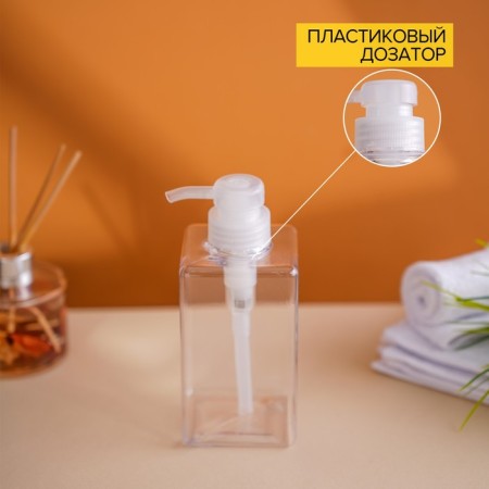 Doster for liquid soap of the share, 700 ml, 6.5 × 20 cm, the color is transparent-3