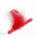 A toy for cats with a bell and feathers "Helicopter", ball 3.8 cm, red