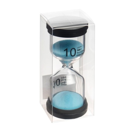 Happy Time sand clock, 10 minutes, 4 x 11 cm, blue-2