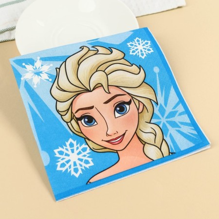 Paper Elsa napkins, 33x33 cm, 20 pieces, 3 stiffing, cold heart-3
