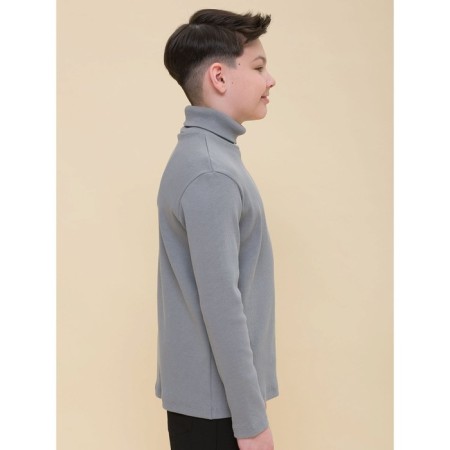 Turtleneck for a boy Pelican, height 140 cm, dark gray color-1