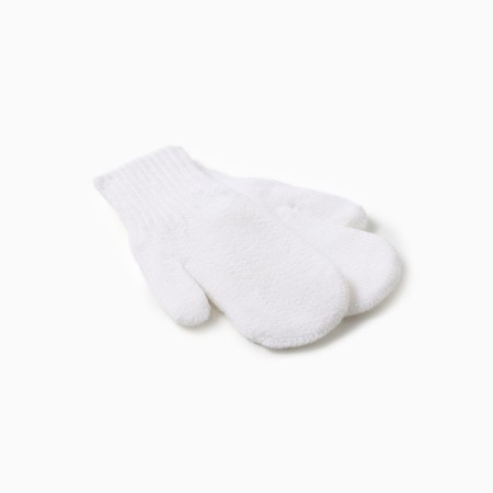 Double mittens, white color, river 12