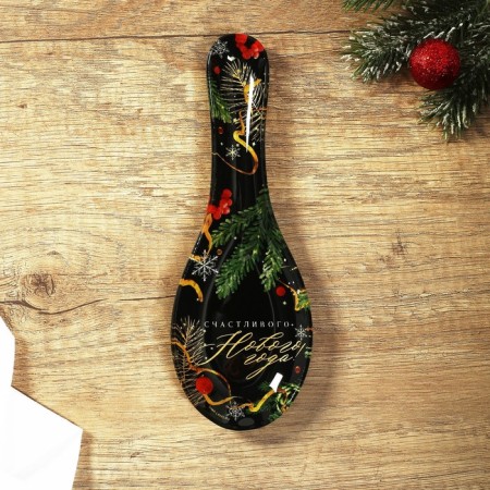 A stand under a spoon of "Happy New Year! Winter stories ", 21x7.5x2 cm-1