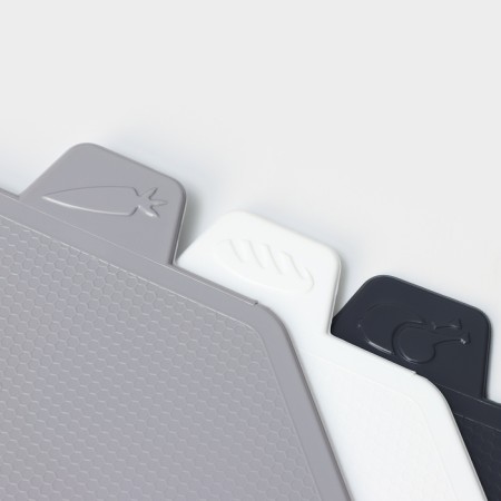 Set of cutting boards "comfort", 3 boards, stand-4