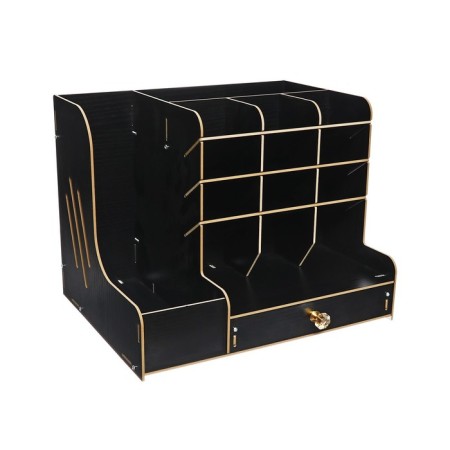 Organizer-Claus desktop DEVENTE. Magnat 33 x 26 x 26 cm, MDF, black, cardboard box-2