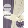 Set of curtains "Canvas", size 200x260 cm, 2 pcs, color violet milk