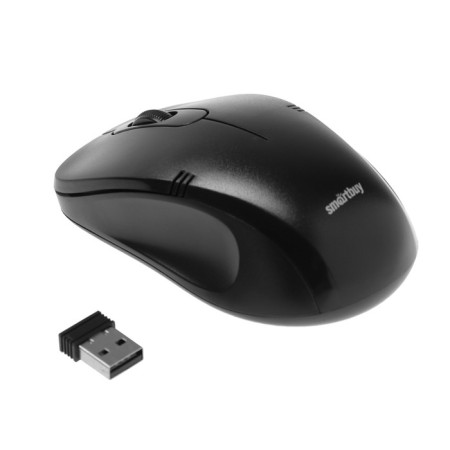 Mouse Smartbuy One 358ag-K, wireless, optical, 1200 dpi, USB, 2XAAA, black
