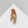 Broach "Bird" Parrot, colored in gold