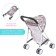 Summer stroller for dolls, metal frame
