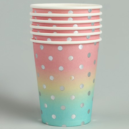 Paper glasses "Summer paints", 6 pcs-1