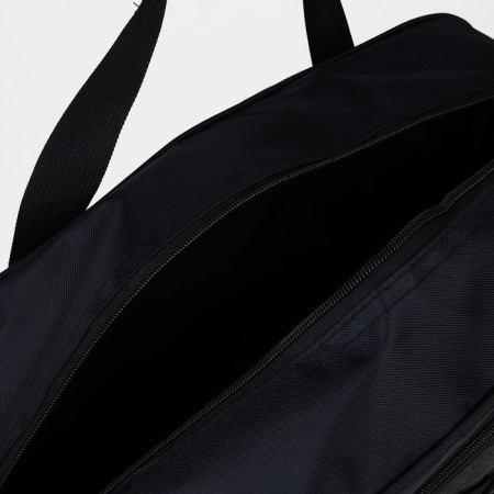 Road bag with lightning, 2 outer pockets, long belt, black color/hack-2