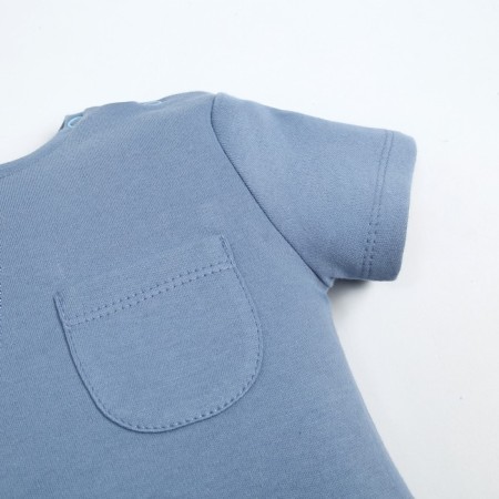 T-shirt Troshka I'm Street Style, height 68-74 cm, blue-2