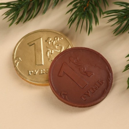 Chocolate Coin "Miracle" on a postcard, 6 g.-1
