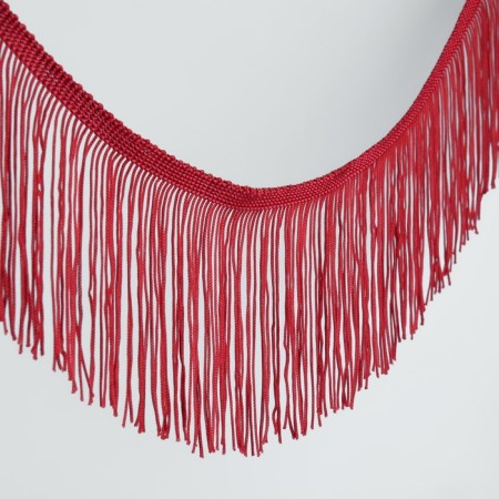 Decorative braid "fringe", 10 cm, 5 ± 0.5 m, wine color