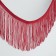 Decorative braid "fringe", 10 cm, 5 ± 0.5 m, wine color