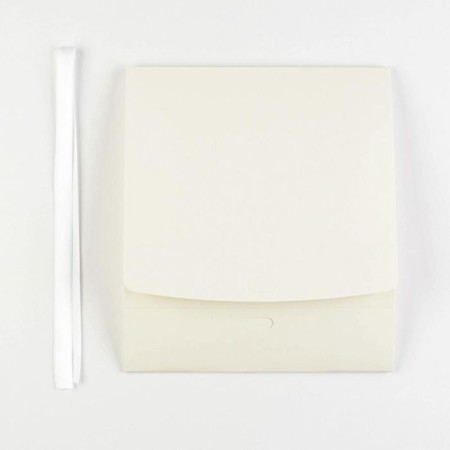 Gift folding box, packaging, "beige", 20 x 18 x 5 cm-5