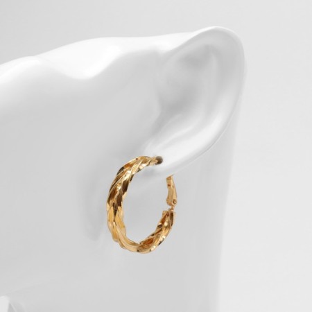Earrings Metal "Bohemia" flash mah, color gold-3