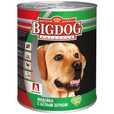 Wet Big Dog food for dogs, turkey with white grain, railway, 850 g
