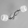 Mona chandelier 2x60W E27 chrome, black 45x35x28cm