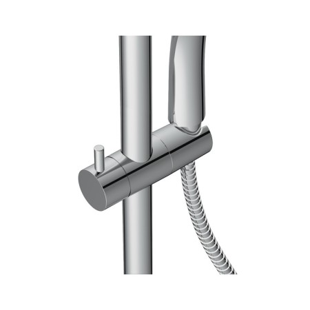 Shower system Cersanit Brasko A63066, thermostatic, shower 3 dir., Hose 150 mm metal-1