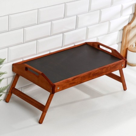 Folding breakfast table, 50 × 30cm, with handles, sea-5