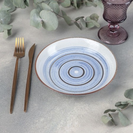 Ceramic breeze salad bowl, 18 × 4 cm
