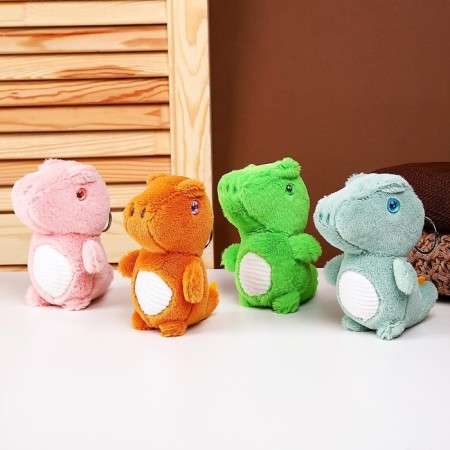 Soft toy "Dinosaurus" on a key fabric, 11 cm, color mix-4