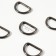 Semi -ring for bags, d = 20 mm, thickness - 3 mm, 10 pcs, black nickel color