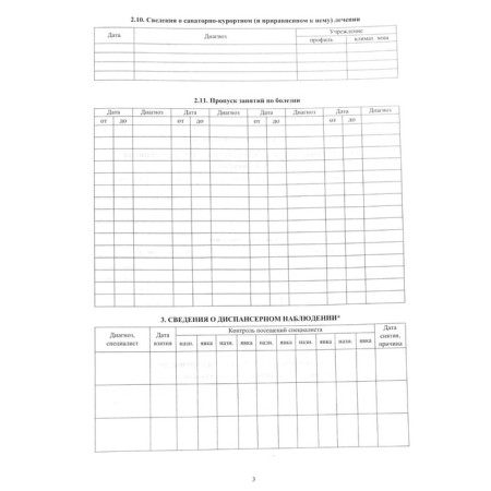 Журнал. Медицинская карта ребенка-3