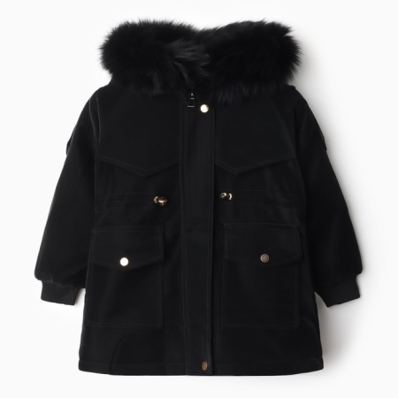 Winter jacket for girls, black color, height 152-158 cm